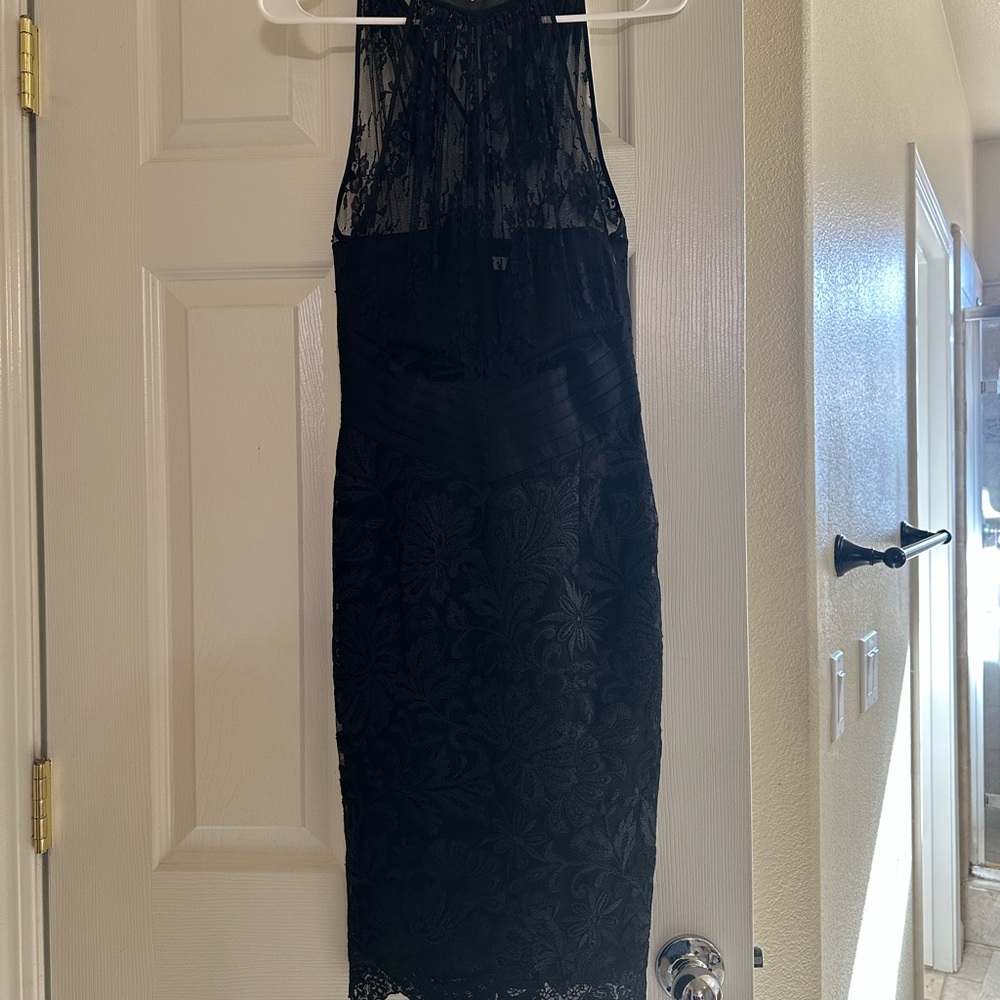 Karen Millen Black Backless Lace Dress